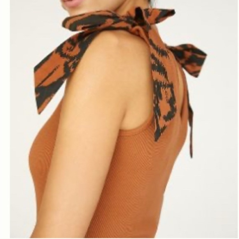 The Rafaela bow tie tank by Mauve, size L